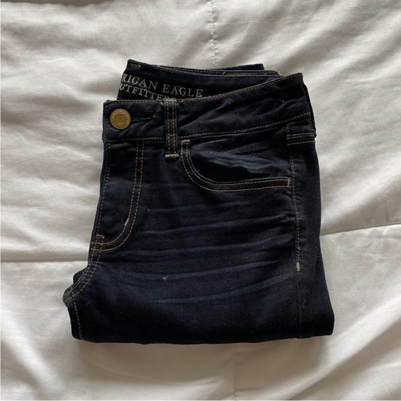 American Eagle Dark Wash Super Stretch Jegging Jeans - Picture 4 of 6